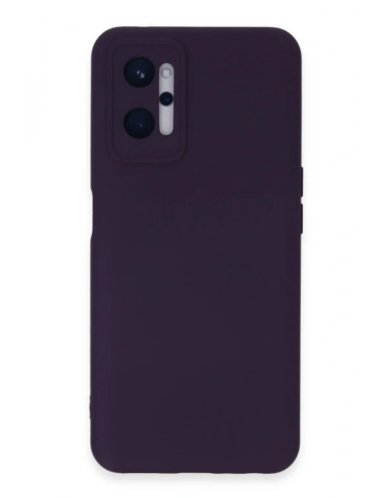 Newface Realme 9i 4G Kılıf Nano içi Kadife Silikon - Mor