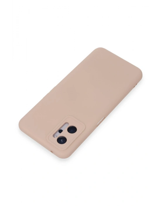 Newface Realme 9i 4G Kılıf Nano içi Kadife Silikon - Pudra