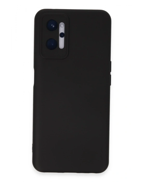 Newface Realme 9i 4G Kılıf Nano içi Kadife Silikon - Siyah