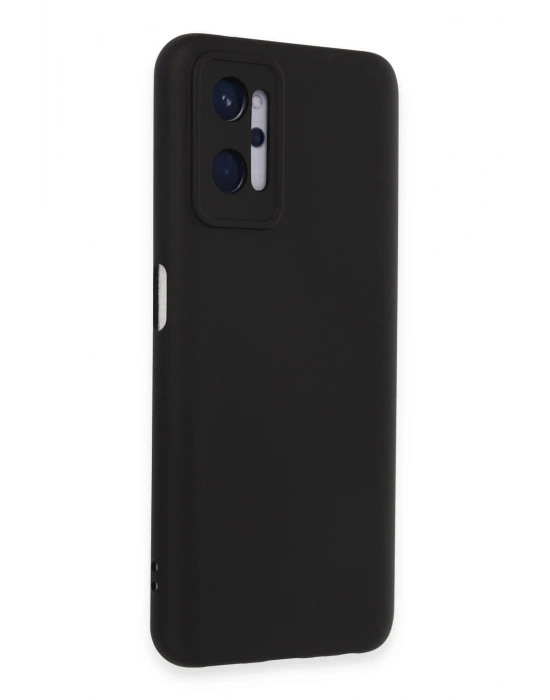 Newface Realme 9i 4G Kılıf Nano içi Kadife Silikon - Siyah
