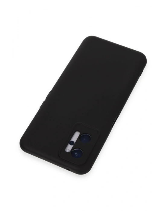 Newface Realme 9i 4G Kılıf Nano içi Kadife Silikon - Siyah