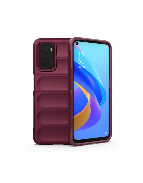 Newface Realme 9i 4G Kılıf Optimum Silikon - Bordo