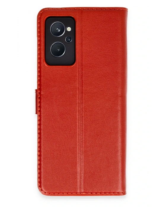 Newface Realme 9i 4G Trend S Plus Kapaklı Kılıf - Kırmızı