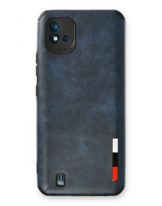 Newface Realme C11 2021 Kılıf Loop Deri Silikon - Lacivert