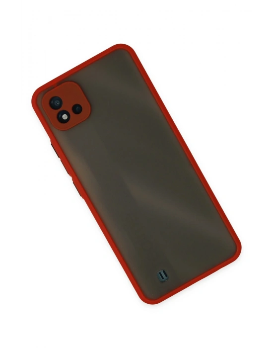 Newface Realme C11 2021 Kılıf Montreal Silikon Kapak - Kırmızı