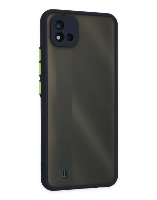 Newface Realme C11 2021 Kılıf Montreal Silikon Kapak - Lacivert