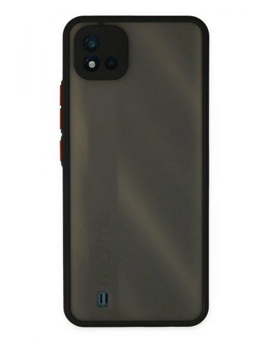 Newface Realme C11 2021 Kılıf Montreal Silikon Kapak - Siyah
