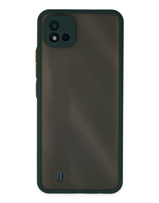 Newface Realme C11 2021 Kılıf Montreal Silikon Kapak - Yeşil