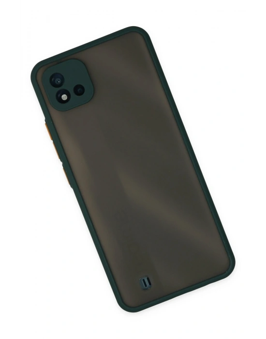 Newface Realme C11 2021 Kılıf Montreal Silikon Kapak - Yeşil