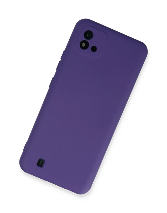 Newface Realme C11 2021 Kılıf Nano içi Kadife Silikon - Mor