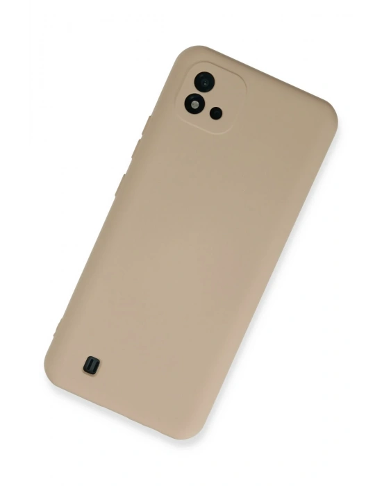 Newface Realme C11 2021 Kılıf Nano içi Kadife Silikon - Pudra
