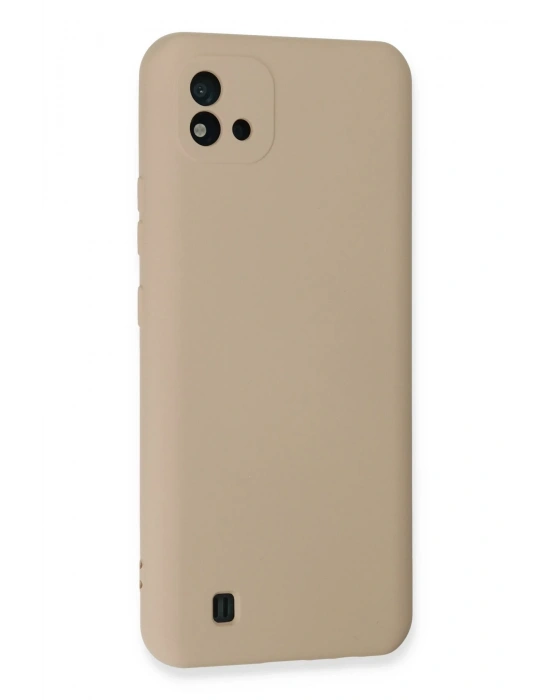 Newface Realme C11 2021 Kılıf Nano içi Kadife Silikon - Pudra