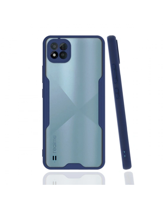 Newface Realme C11 2021 Kılıf Platin Silikon - Lacivert