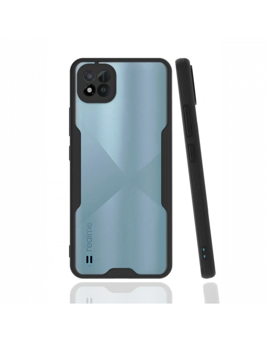 Newface Realme C11 2021 Kılıf Platin Silikon - Siyah
