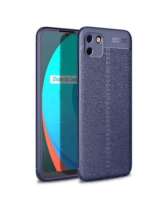 Newface Realme C11 Kılıf Auto Focus Kapak - Lacivert