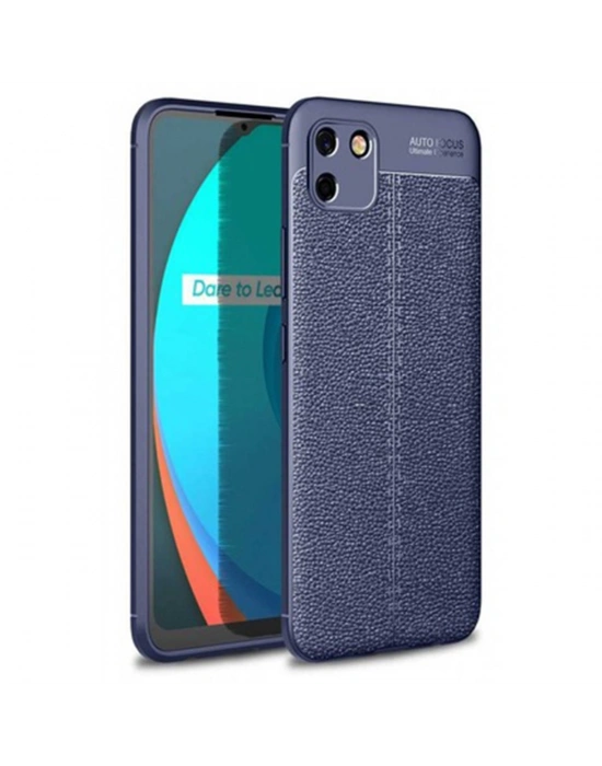 Newface Realme C11 Kılıf Auto Focus Kapak - Lacivert