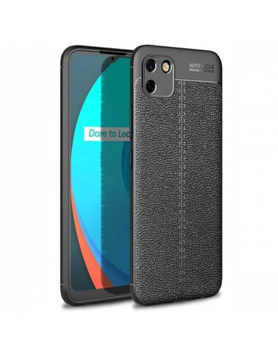 Newface Realme C11 Kılıf Auto Focus Kapak - Siyah