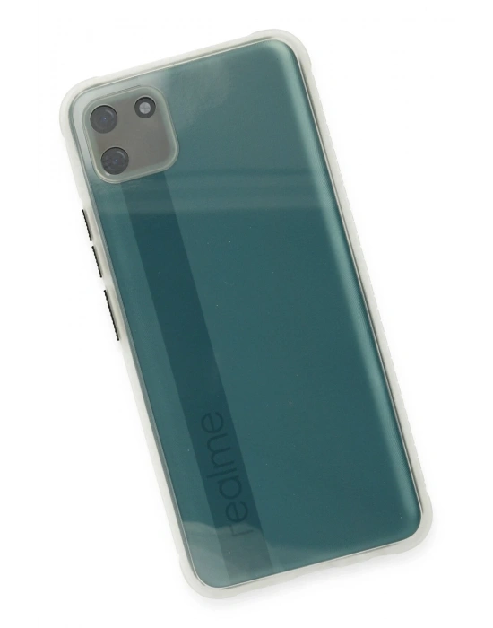 Newface Realme C11 Kılıf Miami Şeffaf Silikon - Şeffaf