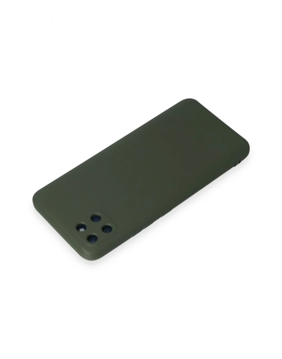 Newface Realme C11 Kılıf Nano içi Kadife Silikon - Koyu Yeşil
