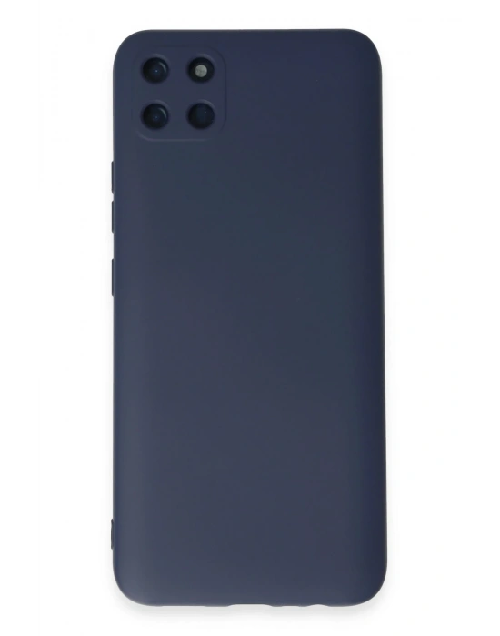 Newface Realme C11 Kılıf Nano içi Kadife Silikon - Lacivert