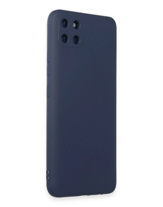 Newface Realme C11 Kılıf Nano içi Kadife Silikon - Lacivert
