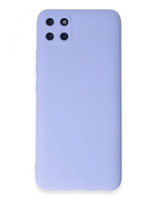 Newface Realme C11 Kılıf Nano içi Kadife Silikon - Lila