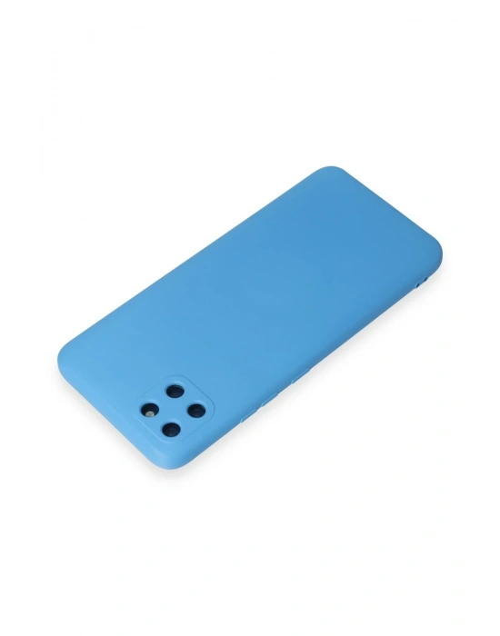 Newface Realme C11 Kılıf Nano içi Kadife Silikon - Mavi