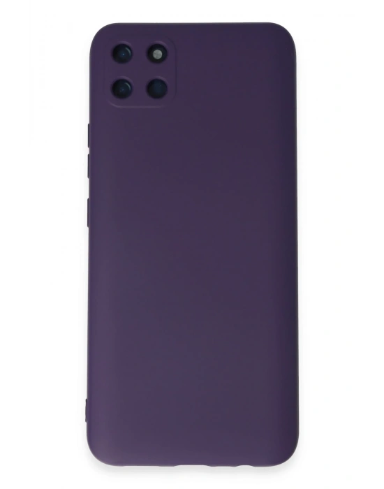 Newface Realme C11 Kılıf Nano içi Kadife Silikon - Mor