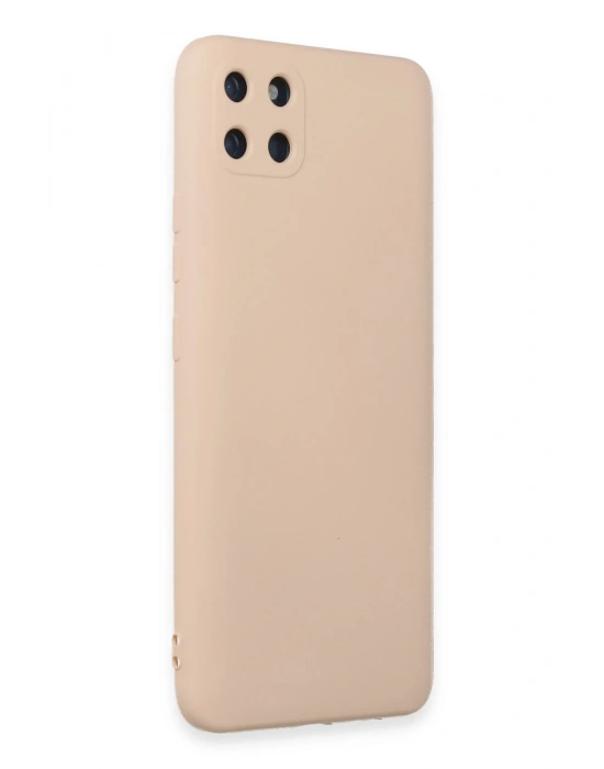 Newface Realme C11 Kılıf Nano içi Kadife Silikon - Pudra