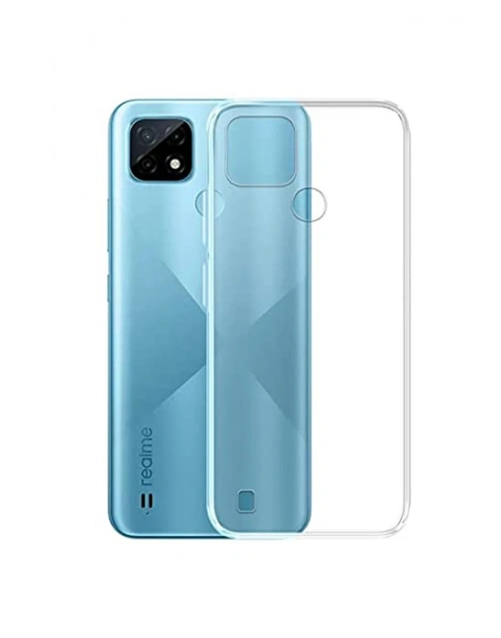 Newface Realme C21 Kılıf Lüx Şeffaf Silikon