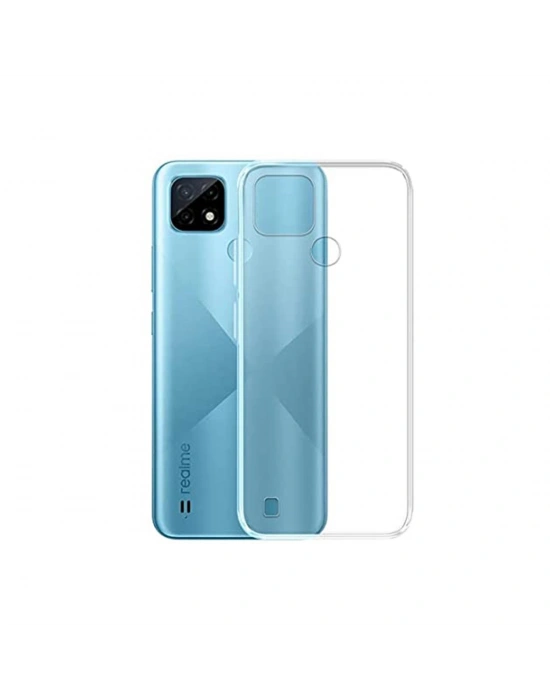 Newface Realme C21 Kılıf Lüx Şeffaf Silikon
