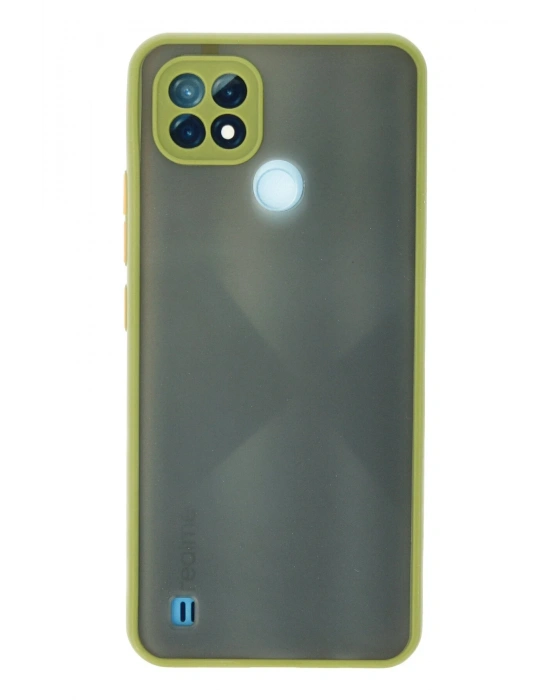 Newface Realme C21 Kılıf Montreal Silikon Kapak - Açık Yeşil
