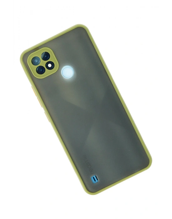 Newface Realme C21 Kılıf Montreal Silikon Kapak - Açık Yeşil