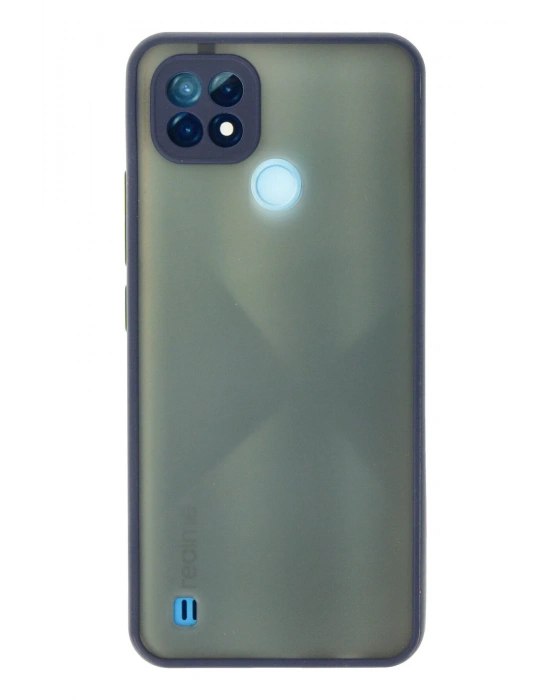 Newface Realme C21 Kılıf Montreal Silikon Kapak - Lacivert