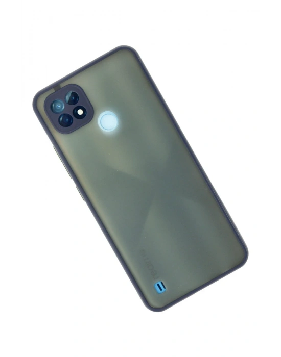 Newface Realme C21 Kılıf Montreal Silikon Kapak - Lacivert