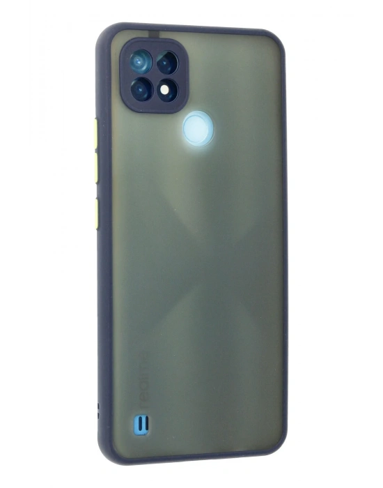 Newface Realme C21 Kılıf Montreal Silikon Kapak - Lacivert