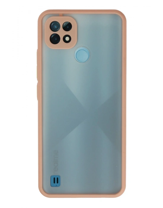 Newface Realme C21 Kılıf Montreal Silikon Kapak - Pembe