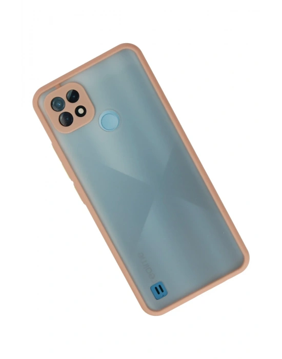 Newface Realme C21 Kılıf Montreal Silikon Kapak - Pembe