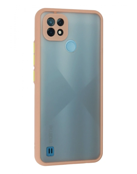 Newface Realme C21 Kılıf Montreal Silikon Kapak - Pembe