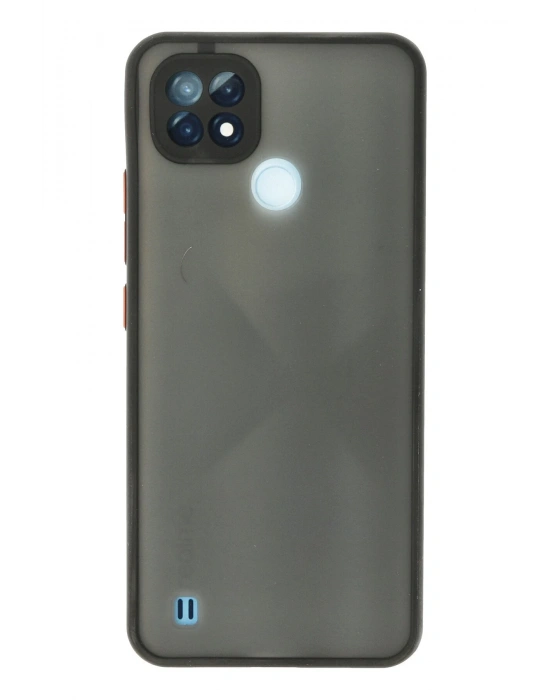 Newface Realme C21 Kılıf Montreal Silikon Kapak - Siyah