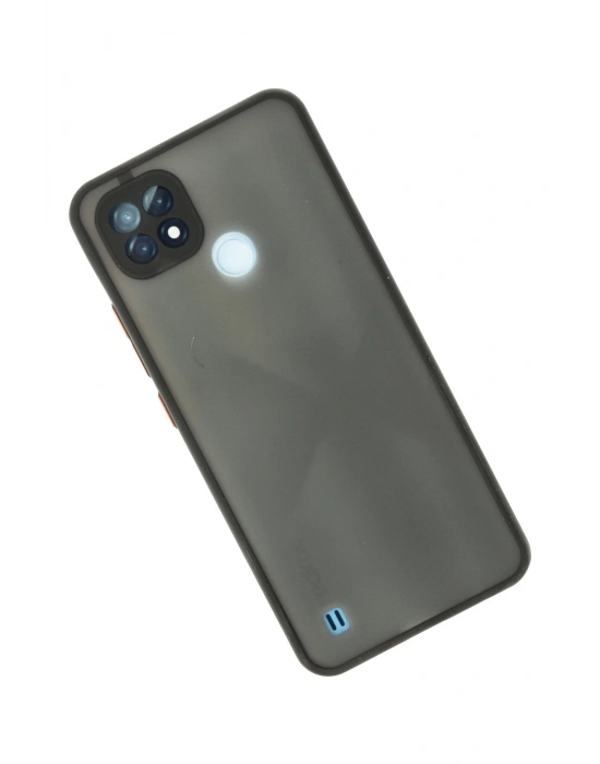 Newface Realme C21 Kılıf Montreal Silikon Kapak - Siyah