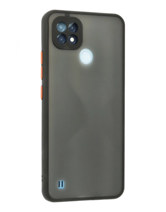 Newface Realme C21 Kılıf Montreal Silikon Kapak - Siyah