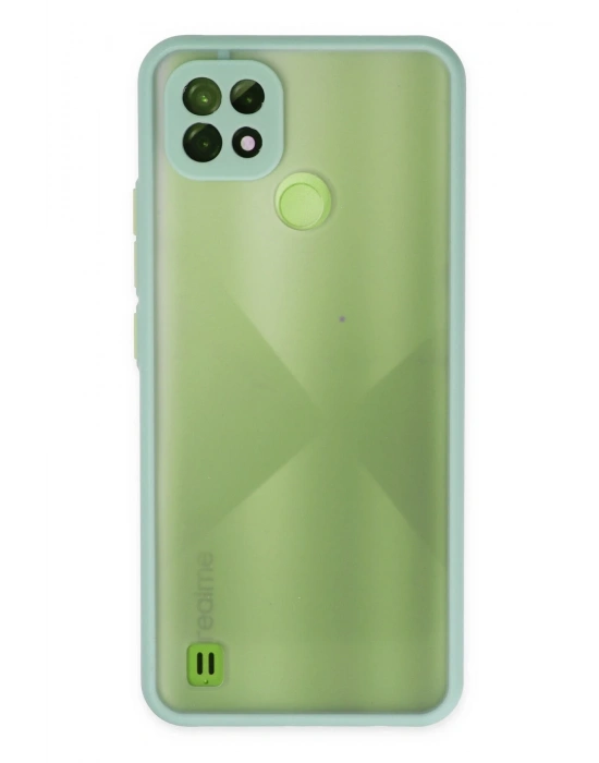 Newface Realme C21 Kılıf Montreal Silikon Kapak - Turkuaz