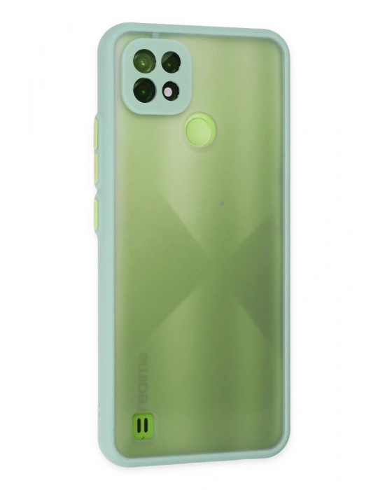 Newface Realme C21 Kılıf Montreal Silikon Kapak - Turkuaz