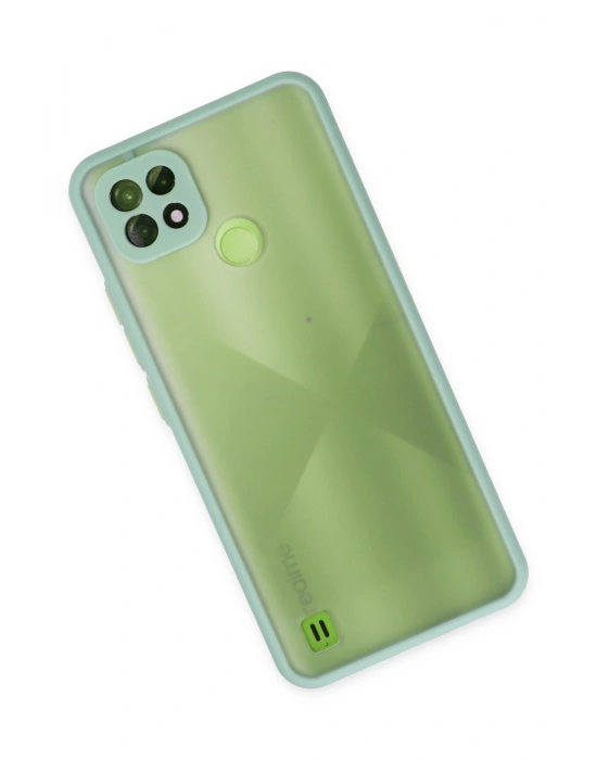 Newface Realme C21 Kılıf Montreal Silikon Kapak - Turkuaz