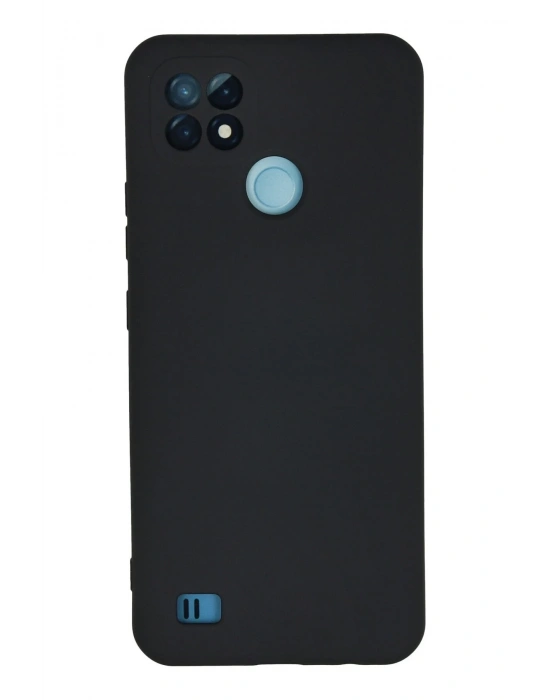 Newface Realme C21 Kılıf Nano içi Kadife Silikon - Lacivert