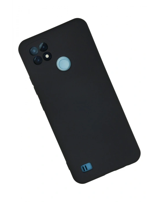 Newface Realme C21 Kılıf Nano içi Kadife Silikon - Lacivert