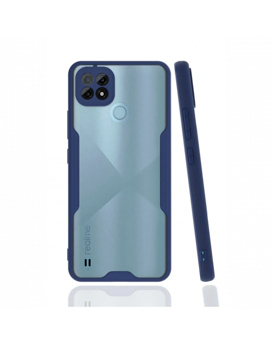 Newface Realme C21 Kılıf Platin Silikon - Lacivert