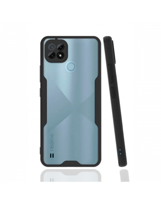 Newface Realme C21 Kılıf Platin Silikon - Siyah