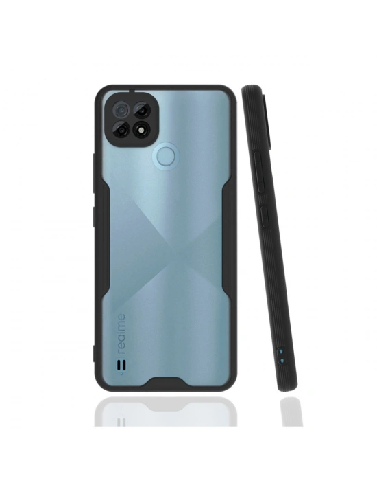 Newface Realme C21 Kılıf Platin Silikon - Siyah
